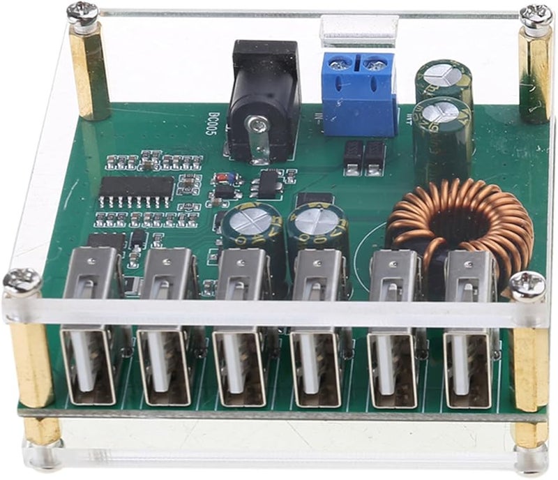 وحدة إمداد طاقة USB بـ 6 منافذ لشحن أجهزة متعددة مع إخراج طاقة مستقر - Image 4